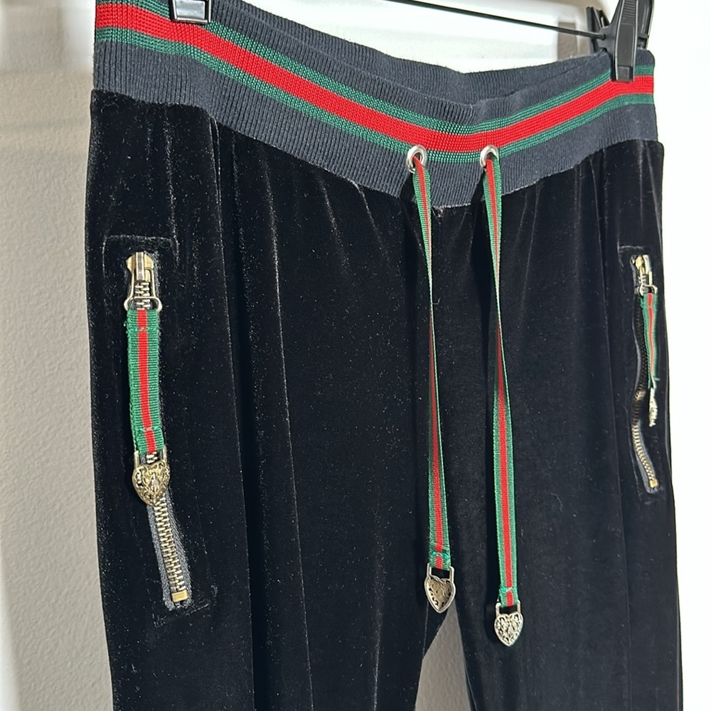 Gucci Vintage Y2K Velour Tracksuit Flare Jogger Pants - Picture 8 of 16